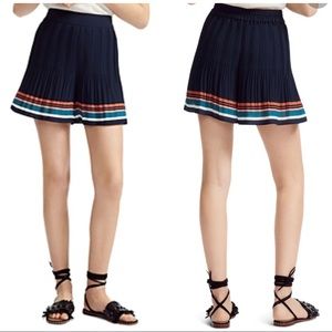 Maje NWT Ikingi Pleated Stripe Mini Skort, S